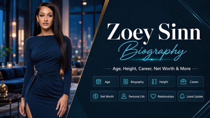 Zoey Sinn Biography, Age, Height, Ethnicity, and Net Worth Zoey Sinn biography featured image showing her age, height, career, net worth, and relationship details