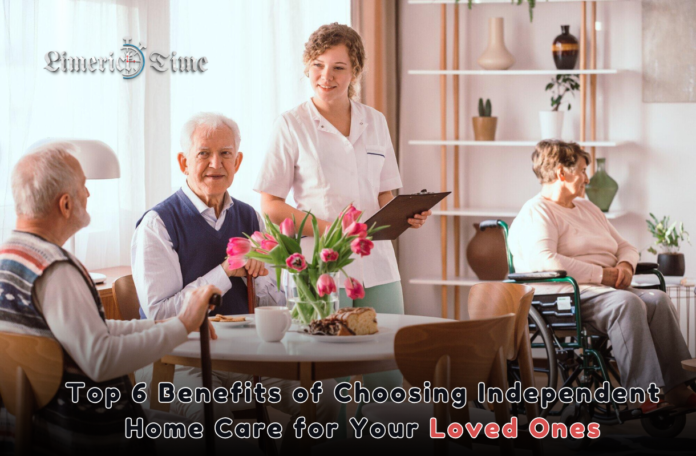 Top 6 Benefits of Choosing Independent Home Care for Your Loved Ones