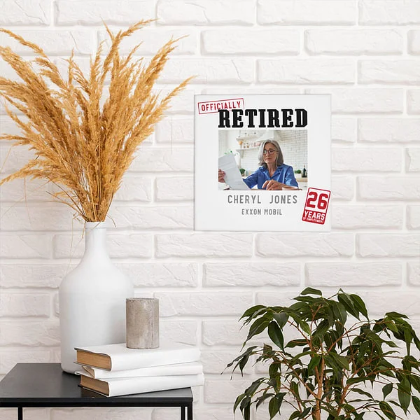 Retired Photo Canvas