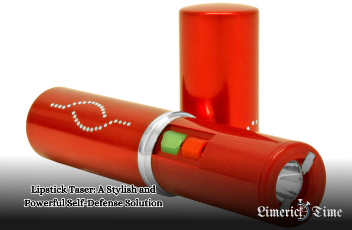 Lipstick taser self-defense tool in a purse, discreet and powerful personal security option.