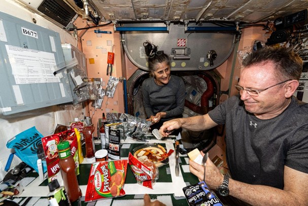 Do astronauts stuck in space have enough food?        
